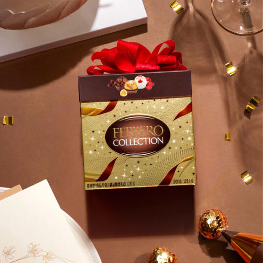 费列罗臻品巧克力糖果礼盒12粒装129.6g/041945 三种臻选丰富感受 商品图2
