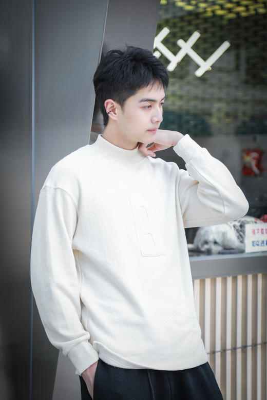 S442564269软糯肌理圆领卫衣 商品图0