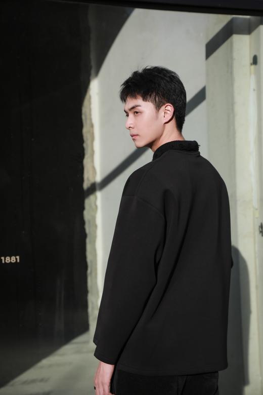 S442463238纯色套头POLO卫衣 商品图3