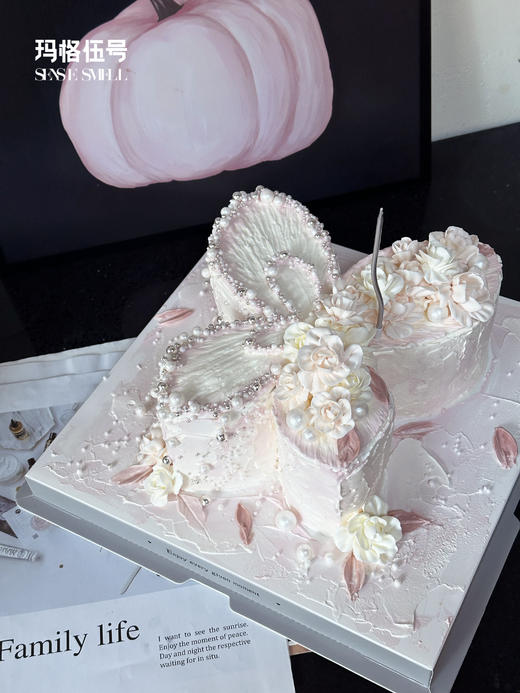 H175蝴蝶款（韩式裱花蛋糕，提前两天预定） 商品图0