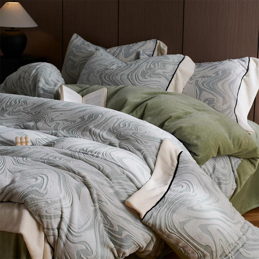 顶柔6D雕花牛奶绒四件套|暖糯舒适牛奶绒，无静电更安睡 商品图9