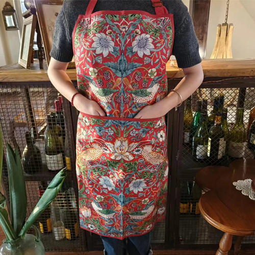 英国Morris&Co.草莓小偷围裙 厨房扛把子 美出天际 不做饭也想带 美厨娘必入款 商品图0