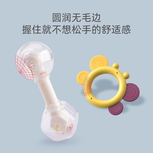 婴儿手摇铃玩具0-1岁可咬牙胶新生宝宝益智早教抓握3-6月幼儿安抚 商品图2