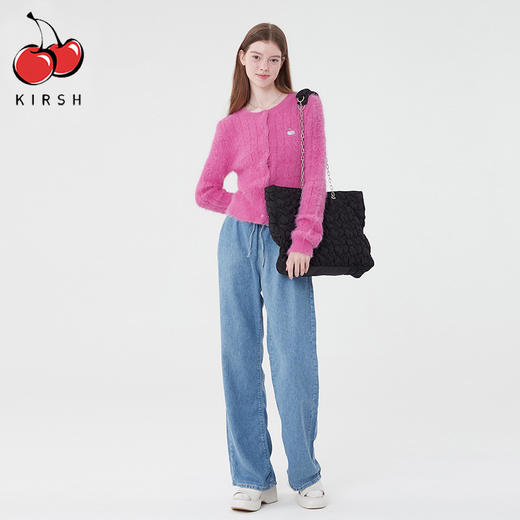 kirsh大樱桃秋冬季马海毛针织保暖开衫外套KKQWCCD501M 商品图3
