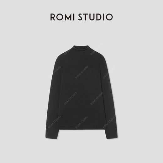 ROMI STUDIO“极简主义”康赛妮100%羊绒半高领套头毛衫RW24WST1343 商品图0