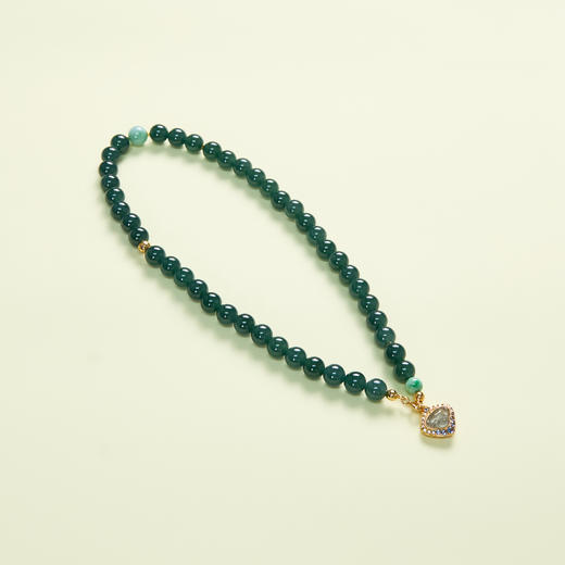 翡翠圆珠约10mm项链 商品图0