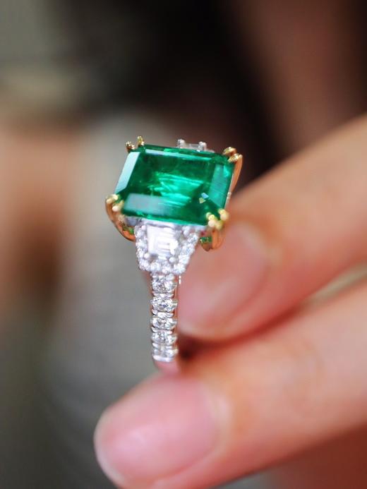 2.25ct刻面祖母绿戒指 商品图2