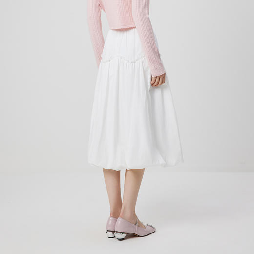 IEF/爱依服2025 春季 法式温柔风时尚显瘦简约设计百搭蛋糕单裙N38021 商品图4