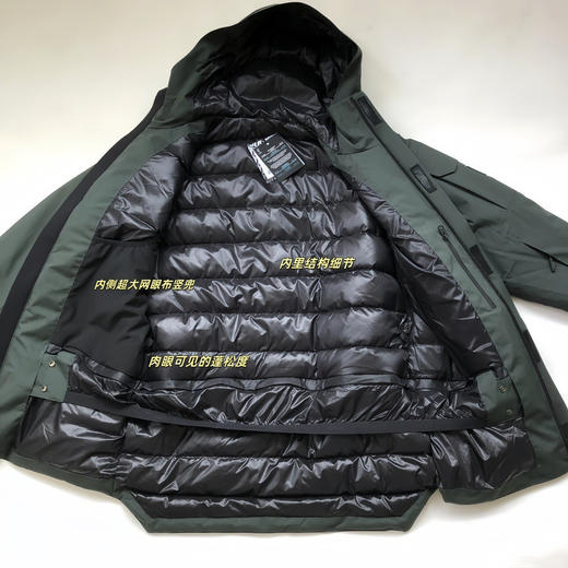 25特价 2412312   男款 绿色滑雪服 羽绒服 商品图5