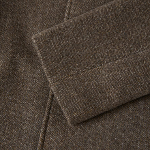 ROMI STUDIO“棕标甄选”绵羊毛混纺翻领插肩廓形宽松大衣 441DS094 商品图4