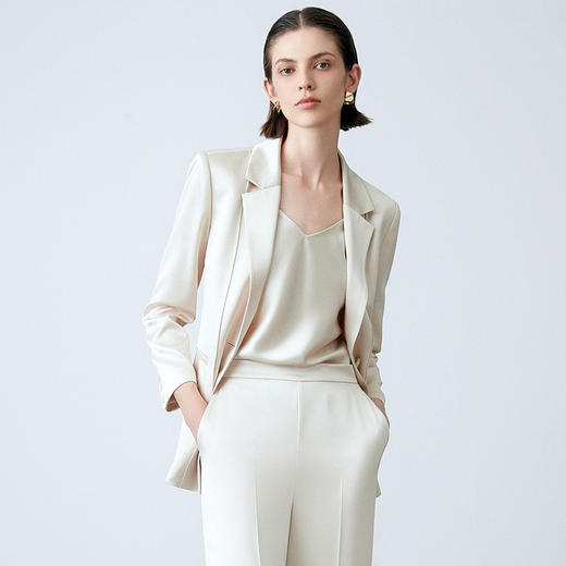 EITIE爱特爱春季新款简约通勤西装外套女7703413 商品图2