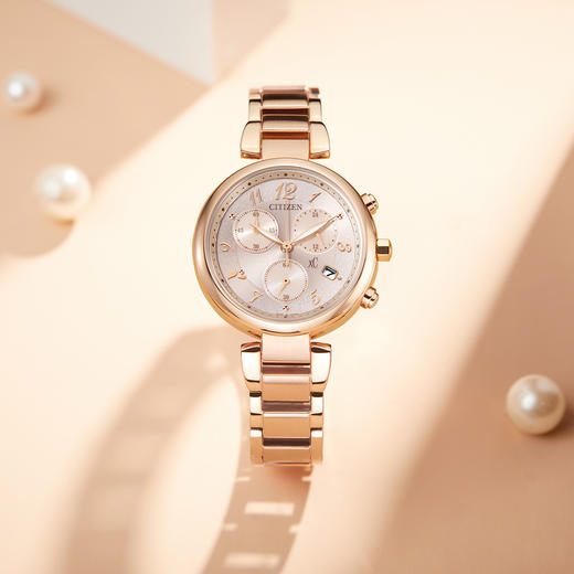 VIP-FB1452-66X 西铁城Citizen西铁城光动能不锈钢表带时尚休闲精致手表女FB1452-66X 商品图2