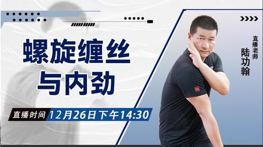 【12月26日 】螺旋缠丝与内劲 商品图0