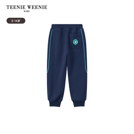 TeenieWeenie Kids小熊童装男童侧面拼接撞色嵌条卫裤TKTM256316N 商品图9
