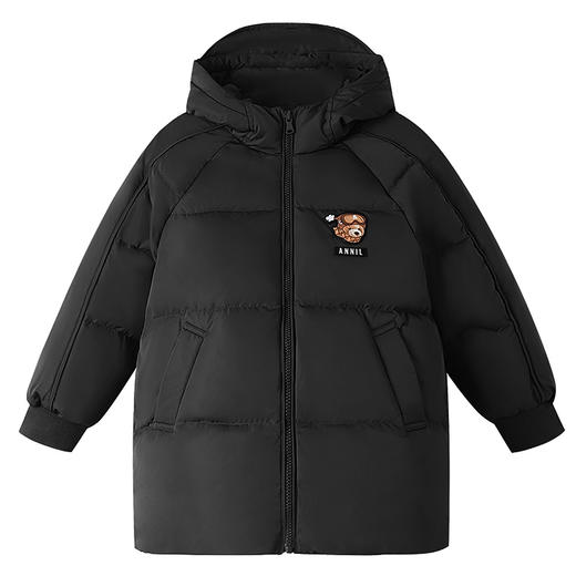 【轻暖0~10℃】男童三防中长款羽绒服冬季新款安奈儿童装EB445625 商品图5