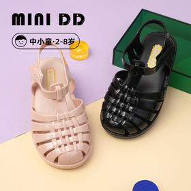 MINIDD儿童罗马鞋亮面魔术贴男童猪笼鞋透气女童凉鞋MNDD24-08