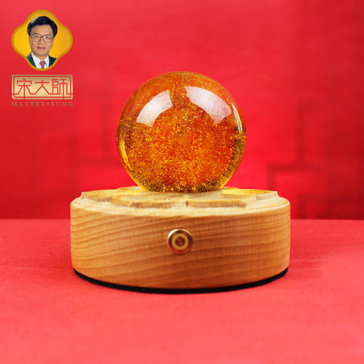 宋大师新款琉璃球水晶灯摆件家居饰品玄关客厅办公室摆件开业礼品 商品图5