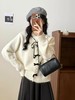 【YW】无忧购韩系温柔圆领蕾丝花边系带蝴蝶结百搭软糯针织开衫毛衣86109（截单后7天发货) 商品缩略图2