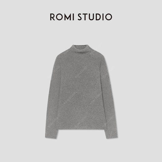 ROMI STUDIO“极简主义”康赛妮100%羊绒半高领套头毛衫RW24WST1343 商品图1