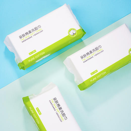黛略施亲肤棉柔洗脸巾60片 商品图2