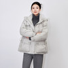【高货wl】全新升级【铂金会员588/天猫799/差价211】(65716) 洛诗琳冬季时尚休闲防风鸭绒加厚连帽半收腰短款羽绒服 商品缩略图3