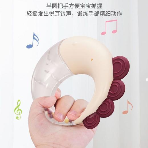 婴儿手摇铃玩具0-1岁可咬牙胶新生宝宝益智早教抓握3-6月幼儿安抚 商品图4