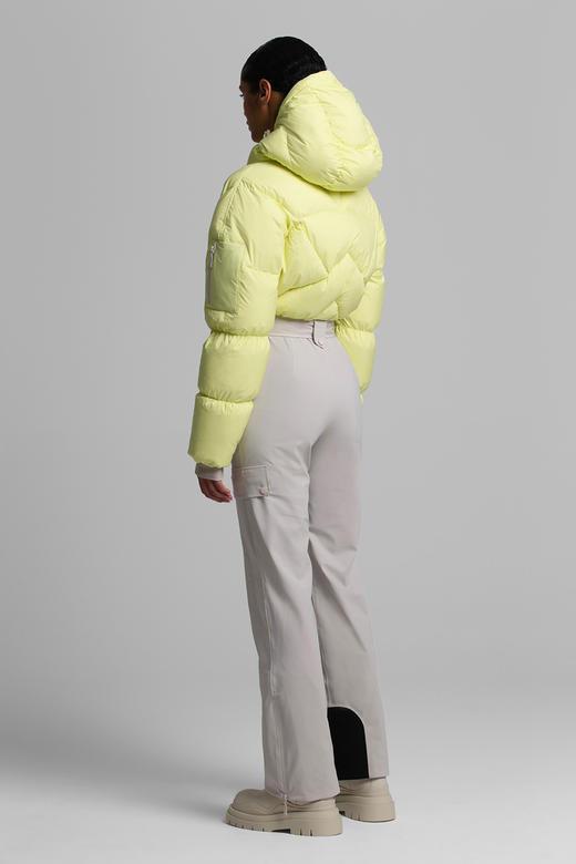 Cordova - Sommet Ski Suit - Citrus/Alabaster - 女装 - 连体滑雪服 - 柑橘色/白色 商品图3