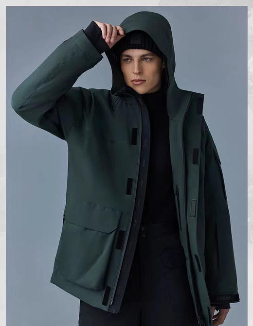 25特价 2412312   男款 绿色滑雪服 羽绒服 商品图0