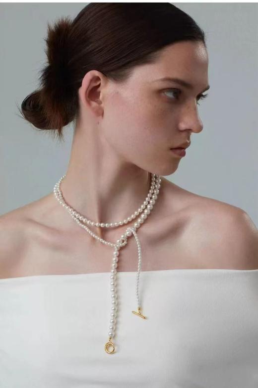 Oflye潮流饰品  多种戴法 法式轻奢多层名媛气质珍珠项链女款新款爆款精致颈链 商品图9