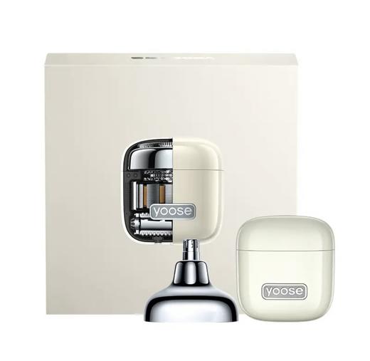 有色（yoose）电动剃须刀小魔方便携款鼻毛修剪器刮胡刀二合一生日礼物情人节圣诞节送男友老公胡须刀礼盒 电镀银【小魔方】 商品图4