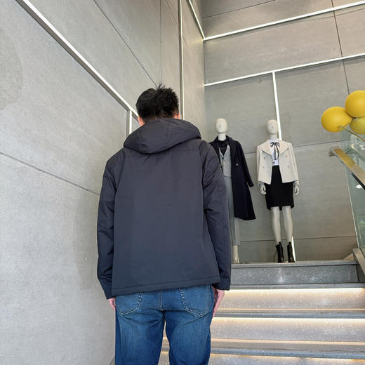 佐丹奴梭男装织棉衣连帽保暖商务休闲宽松棉衣外套01074609 商品图2