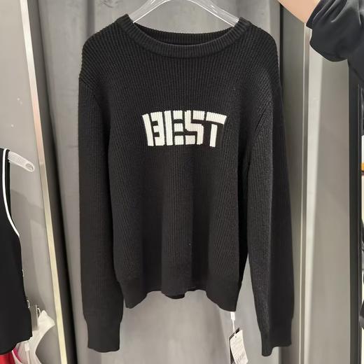 MZ圆领胸前印字长袖毛织上衣41020（绿红黑） 冬季 944020320321 商品图1