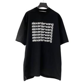 中性款厚版印花短袖T恤he002