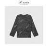 PanYiXiu/潘依绣【星空毛衣】羊-毛慵懒风细闪亮片V领针织毛衣L2562 商品缩略图2