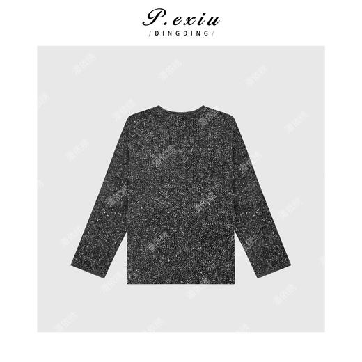 PanYiXiu/潘依绣【星空毛衣】羊-毛慵懒风细闪亮片V领针织毛衣L2562 商品图2