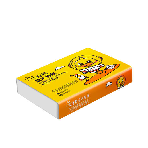 馨宜优品太空鸭原木抽纸50抽 商品图1