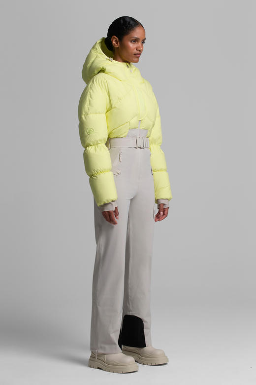 Cordova - Sommet Ski Suit - Citrus/Alabaster - 女装 - 连体滑雪服 - 柑橘色/白色 商品图1