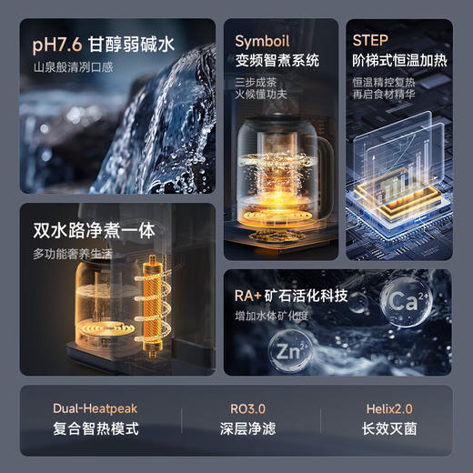 【小家电】碧云泉G7弱碱台式家用净水器速热直饮水一体机100%真沸腾免安装ro反渗透净化 HF 商品图4