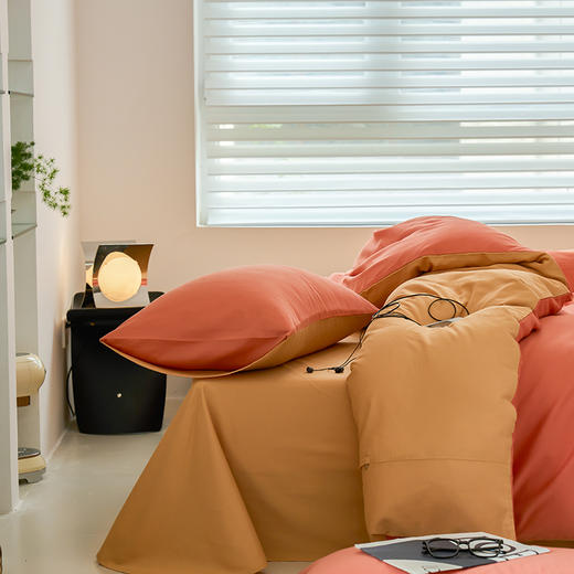 【四季可用】40支新疆长绒棉火山全棉磨毛纯色床品单件、单被套、单床笠、枕套 商品图3