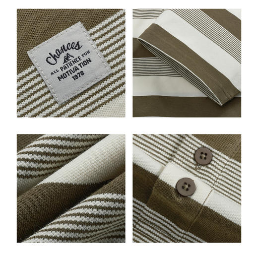 gxg.jeans男装夏季时尚条纹短袖POLO衫JEX12401652 商品图3