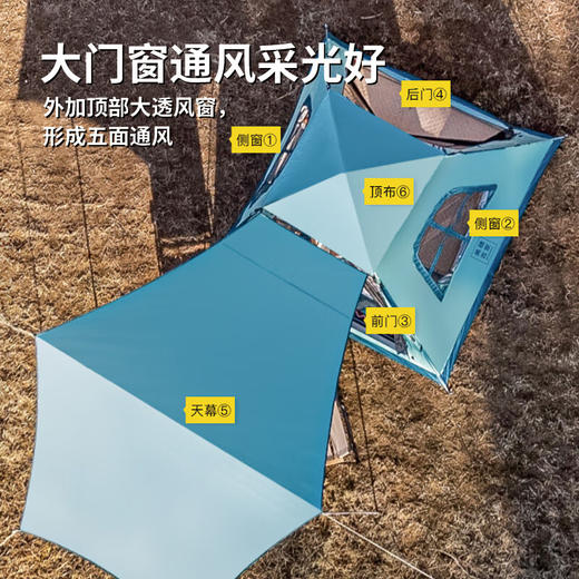美穗吉家 三合一天幕自动帐篷 商品图4