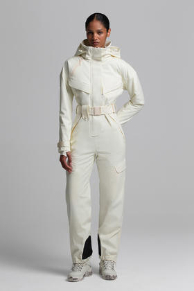 Cordova - Apex Ski Suit - Alabaster - 女装 - 连体滑雪服 - 白色
