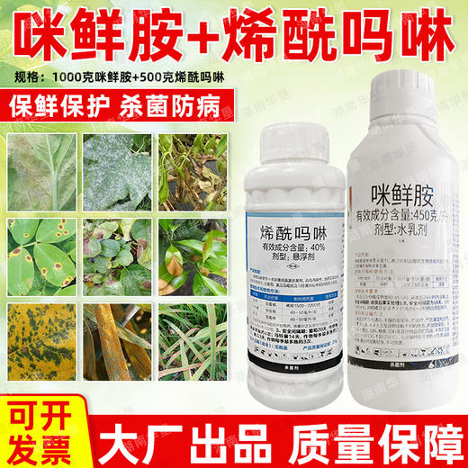 咪鲜胺烯酰吗啉套餐留树保鲜专用晚疫病霜霉病杀菌剂农用农药正品 商品图2
