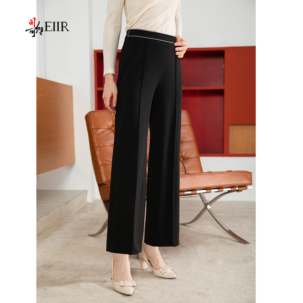 司歌直筒裤弹力显瘦长裤D901248X