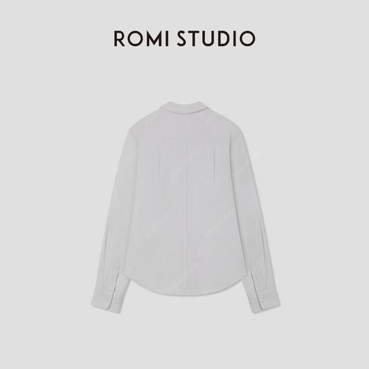 ROMI STUDIO“去繁就简”亚麻棉混纺肌理感软糯法式衬衣RW24ASY0865 商品图1
