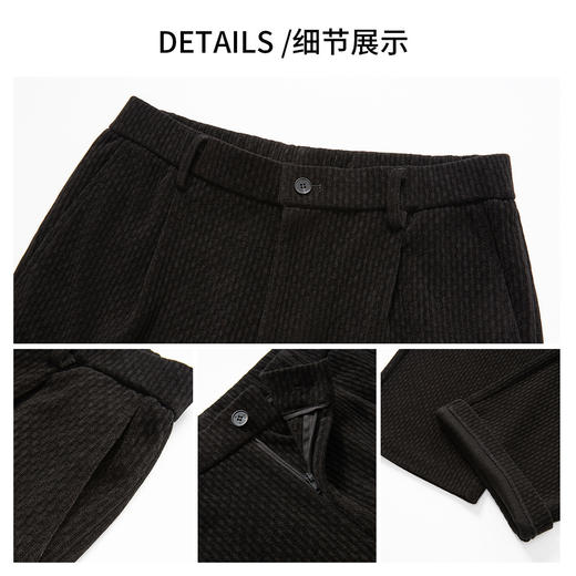 【西服+西裤】罗蒙秋冬季厚款西服套装男士两件套百搭休闲简约通勤舒适日常西装 商品图7