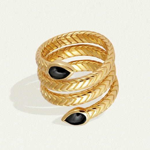 北京仓｜Temple of the sun-Metis-黑玛瑙 戒指［澳大利亚设计师］ 商品图1