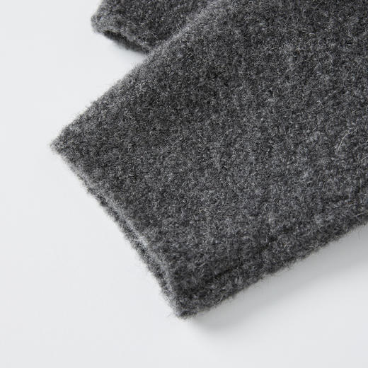 ROMI STUDIO“温暖过冬”康宝莱绵羊毛绒感厚款连帽开衫RW24AS91383 商品图3