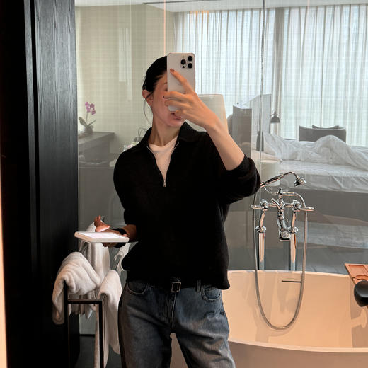 ROMI STUDIO“去繁就简”山羊绒绵羊毛混纺软糯肤感毛衫RW24WSD1341 商品图2