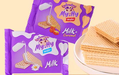 老亚牛奶味威化饼干70g 商品图0